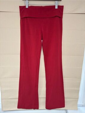 SKIMS Red Fold Over Pants